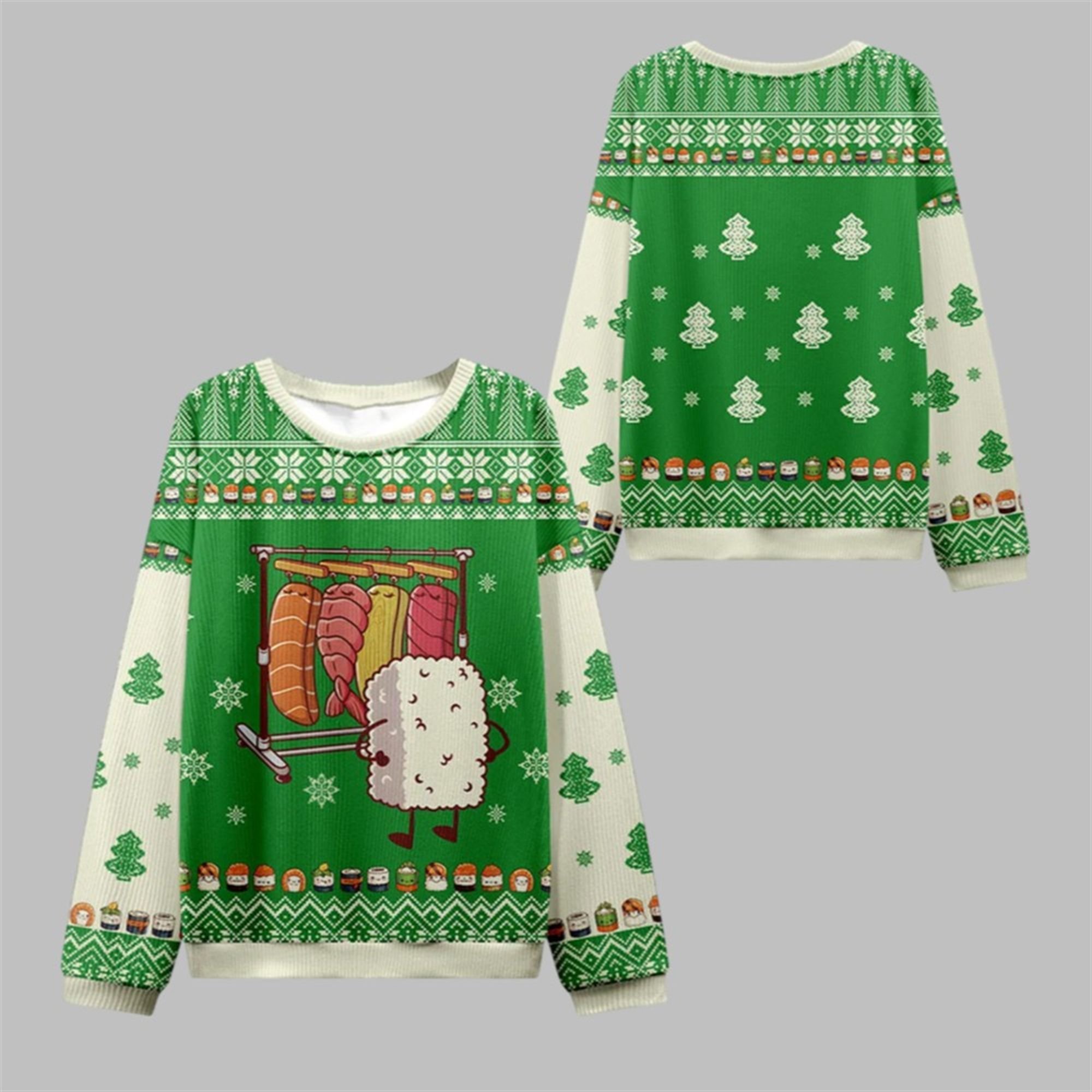 2025 Christmas Sushi Choosing Clothes Ugly Sweater 1 1 2025 Christmas Sushi Choosing Clothes Ugly Sweater 1 1