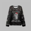 2025 Christmas The Arrested Cat Ugly Christmas Sweater 1