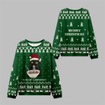 2025 Christmas The Cat Eating Ramen Ugly Sweater