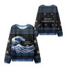 2025 Christmas The Great Wave Ugly Sweater 1 2