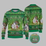 2025 Christmas The Grnch & Max with Sleigh Ugly Christmas Sweater