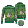 2025 Christmas The Grnch Max with Sleigh Ugly Christmas Sweater 1 2
