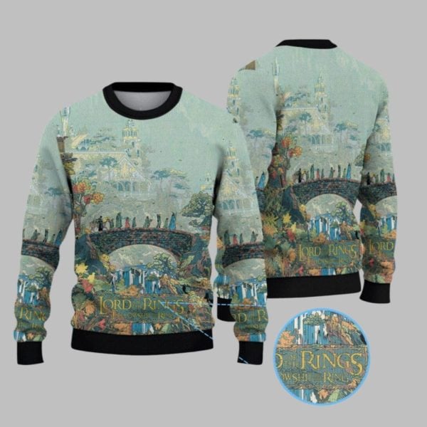 2025 Christmas The Lord Of The Rings Ugly Christmas Sweater 1 1 1