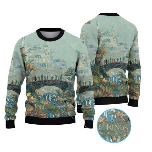 2025 Christmas The Lord Of The Rings Ugly Christmas Sweater 1 2 1