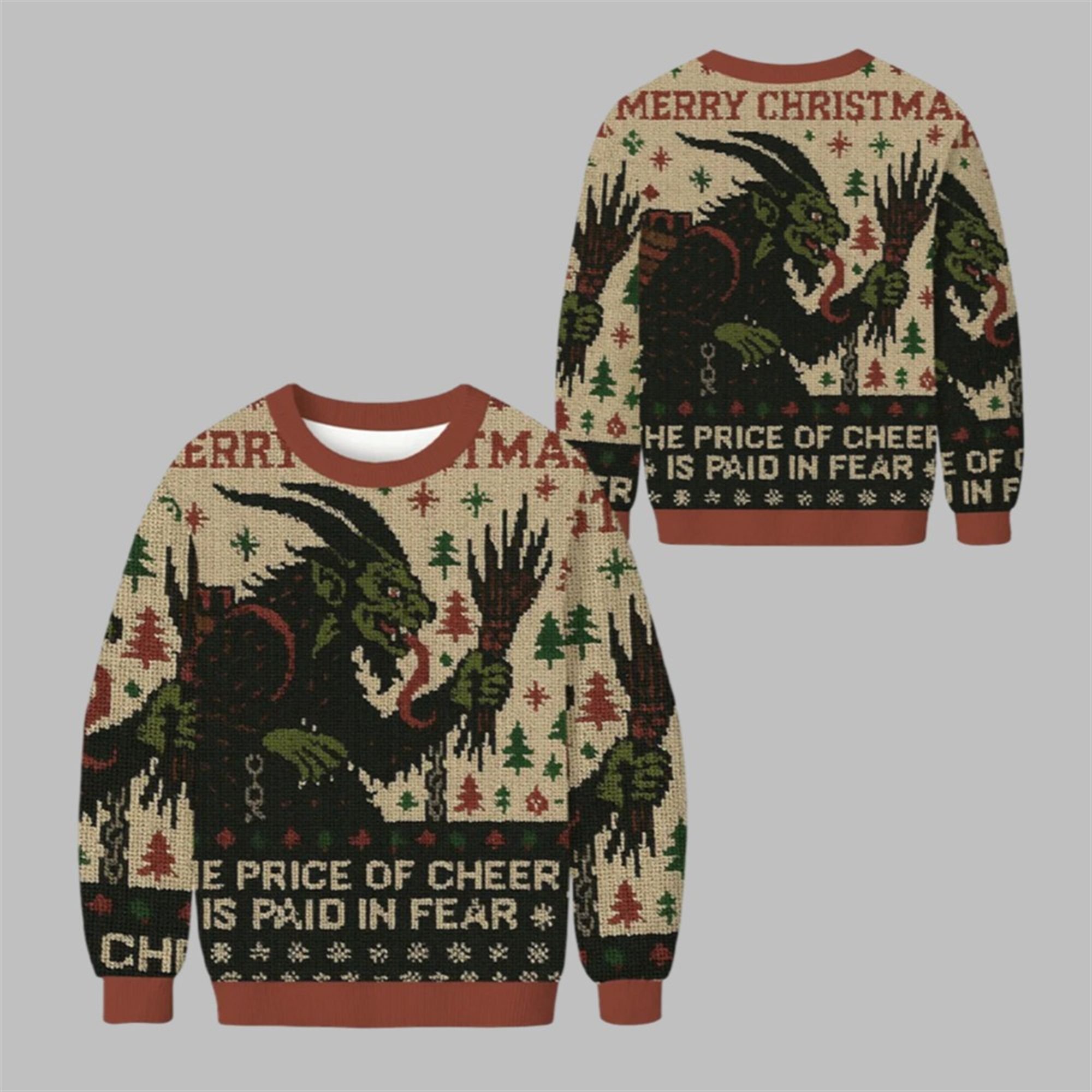 2025 Christmas The Price Of Cheer Is Paid In Fear Ugly Sweater 1 1 2025 Christmas The Price Of Cheer Is Paid In Fear Ugly Sweater 1 1