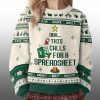 2025 Christmas This Calls For A Spreadsheet Ugly Sweater 2