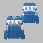 2025 Christmas Time Traveler TARDIS Ugly Sweater
