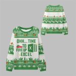 2025 Christmas Time to Fire Up Excel Ugly Sweater