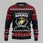 2025 Christmas US MARINES Veteran USMC Ugly Sweater