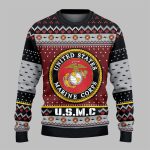 2025 Christmas USMC Ugly Christmas Sweater
