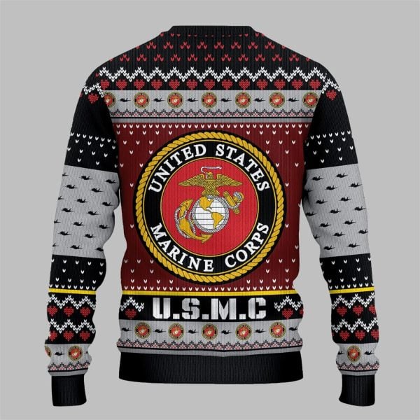 2025 Christmas USMC Ugly Christmas Sweater 2
