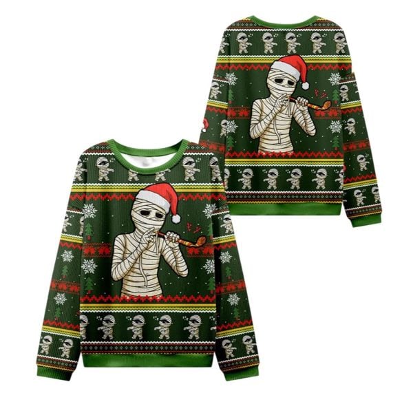 2025 Christmas Unique Mummy Funny Ugly Sweater 1 2
