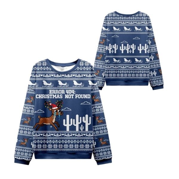 2025 Christmas Weeping Elk Ugly Christmas Sweater 1 2