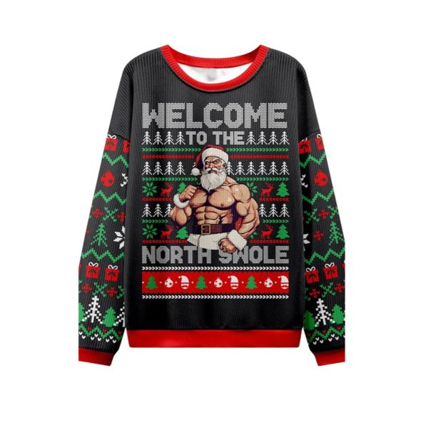 2025 Christmas Welcome To The North Swole Ugly Sweater 1 2