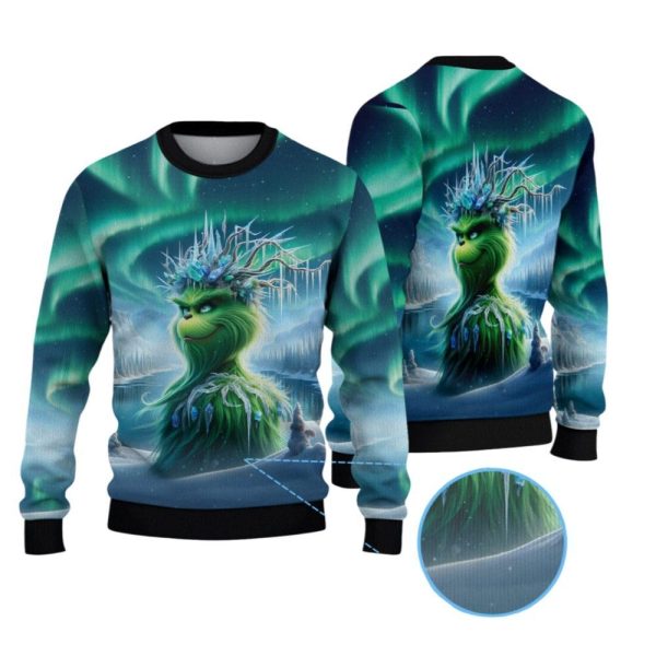 2025 Christmas Winter Wonderland Grnch Christmas Ugly Sweater 1 2
