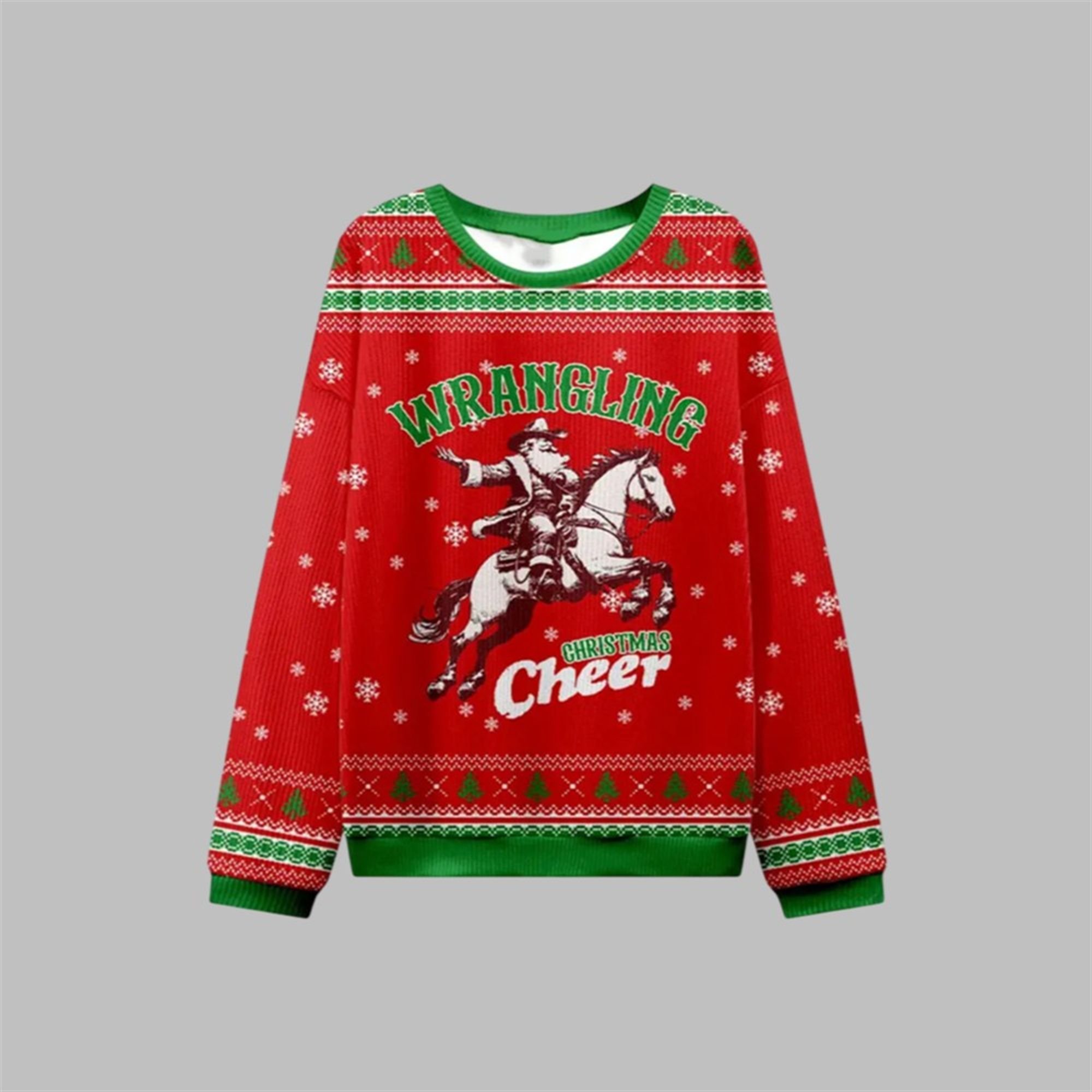 2025 Christmas Wrangling Christmas Cheer Ugly Sweater 1 1 2025 Christmas Wrangling Christmas Cheer Ugly Sweater 1 1