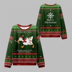 2025 Christmas Wreaking Goose Havoc Ugly Sweater