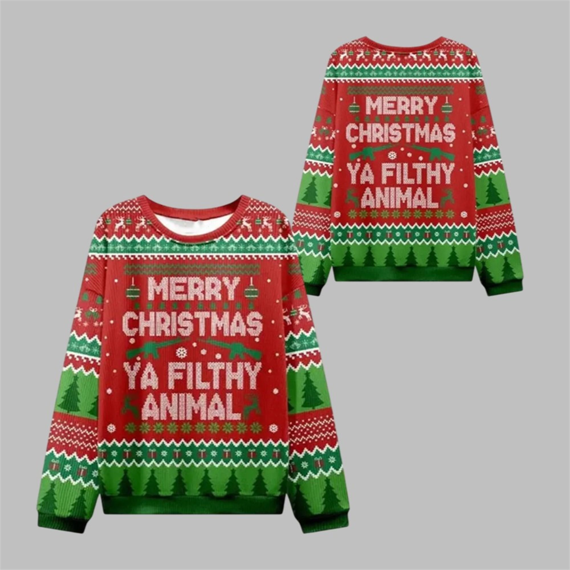 2025 Christmas Ya Filthy Animal Ugly Sweater 1 1 2025 Christmas Ya Filthy Animal Ugly Sweater 1 1