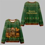 2025 Christmas You Are Priceless Raccoon Ugly Sweater