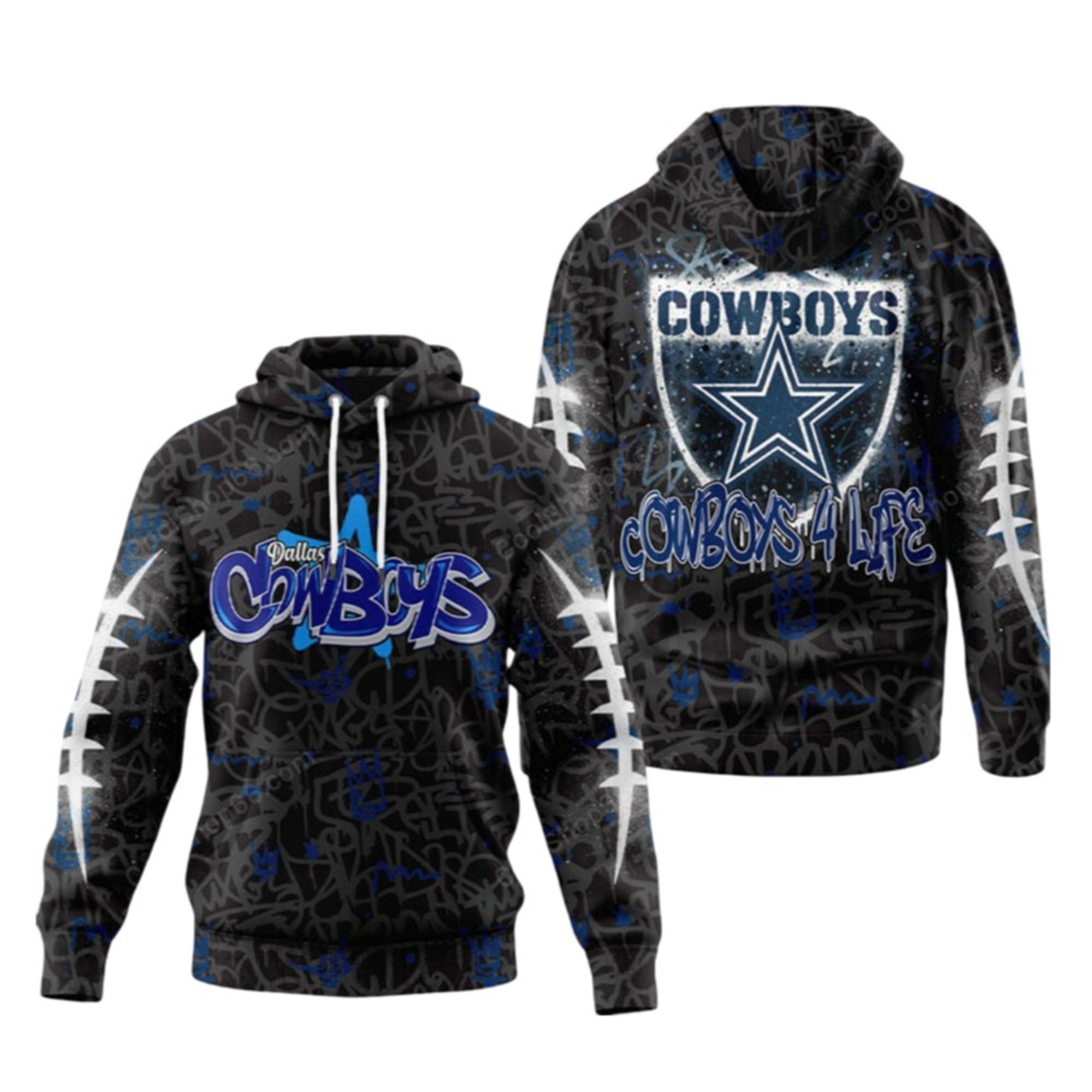 2025 Cowboys Graffiti For Life Hoodie 2 2025 Cowboys Graffiti For Life Hoodie 1 2