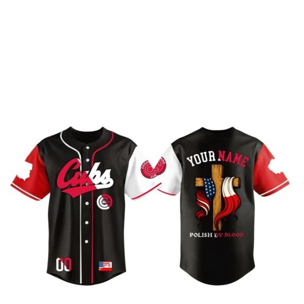 2025 Cubs Polish Heritage Night Polish By Blood Jersey 1 2