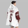 2025 Daniels 5 Washington Football Blanket Hoodie 2