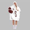 2025 Daniels 5 Washington Football Blanket Hoodie 3