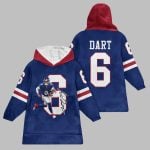 2025 Dart 6 NY Giants Blanket Hoodie