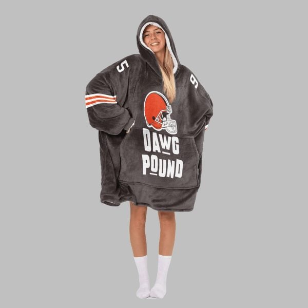 2025 Dawg Pound Browns Blanket Hoodie 2