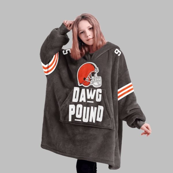 2025 Dawg Pound Browns Blanket Hoodie 3