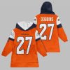 2025 Dobbins 27 Denver Football Blanket Hoodie 1