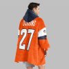 2025 Dobbins 27 Denver Football Blanket Hoodie 4
