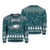 2025 Eagle Football Ugly Christmas Sweater 1 2