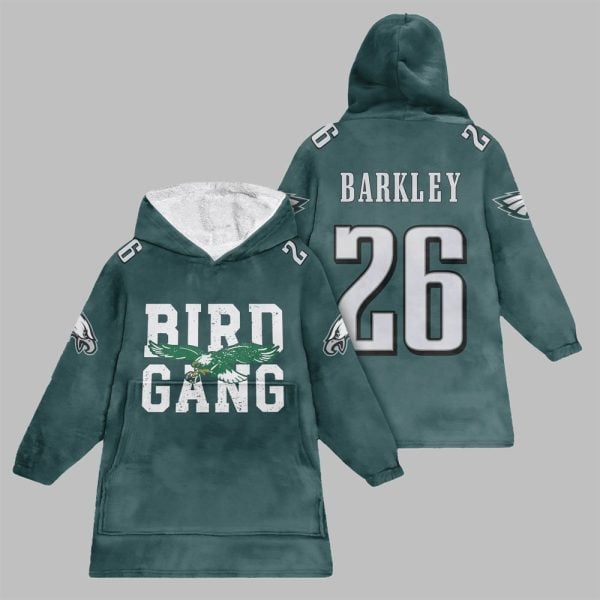2025 Eagles Bird Gang Barkley Blanket Hoodie 1