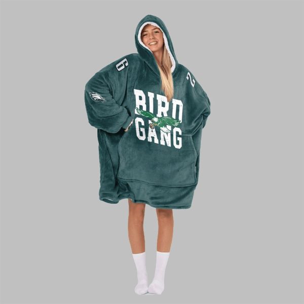 2025 Eagles Bird Gang Barkley Blanket Hoodie 2