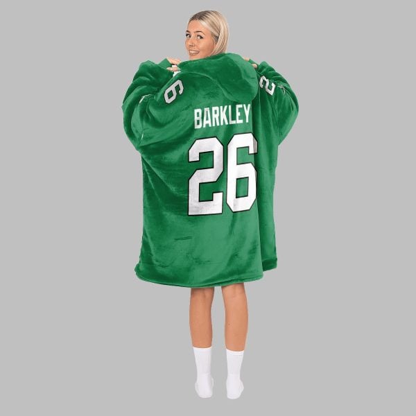 2025 Eagles Saquon Barkley 26 Blanket Hoodie 2