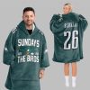 2025 Eagles Sundays Are For The Birds Barkley Blanket Hoodie 6