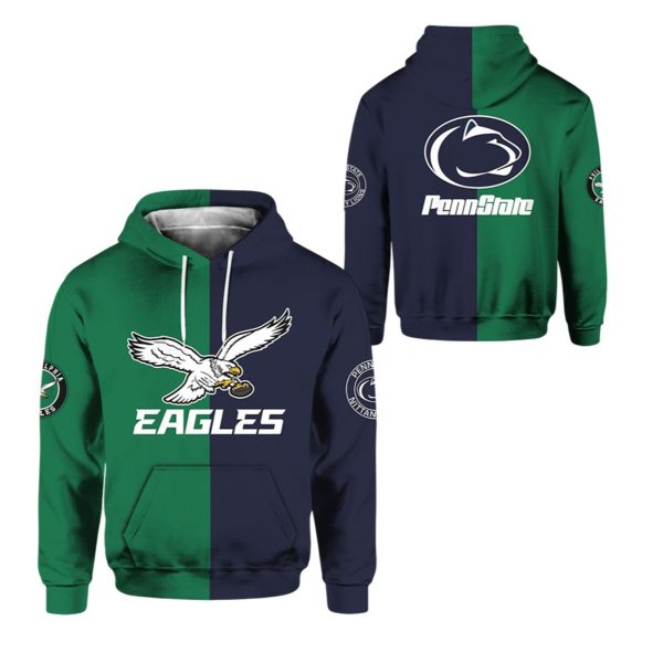 2025 Eagles x Penn State Football Hoodie 1 2