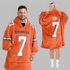 2025 Elway 7 Broncos Football Blanket Hoodie 5