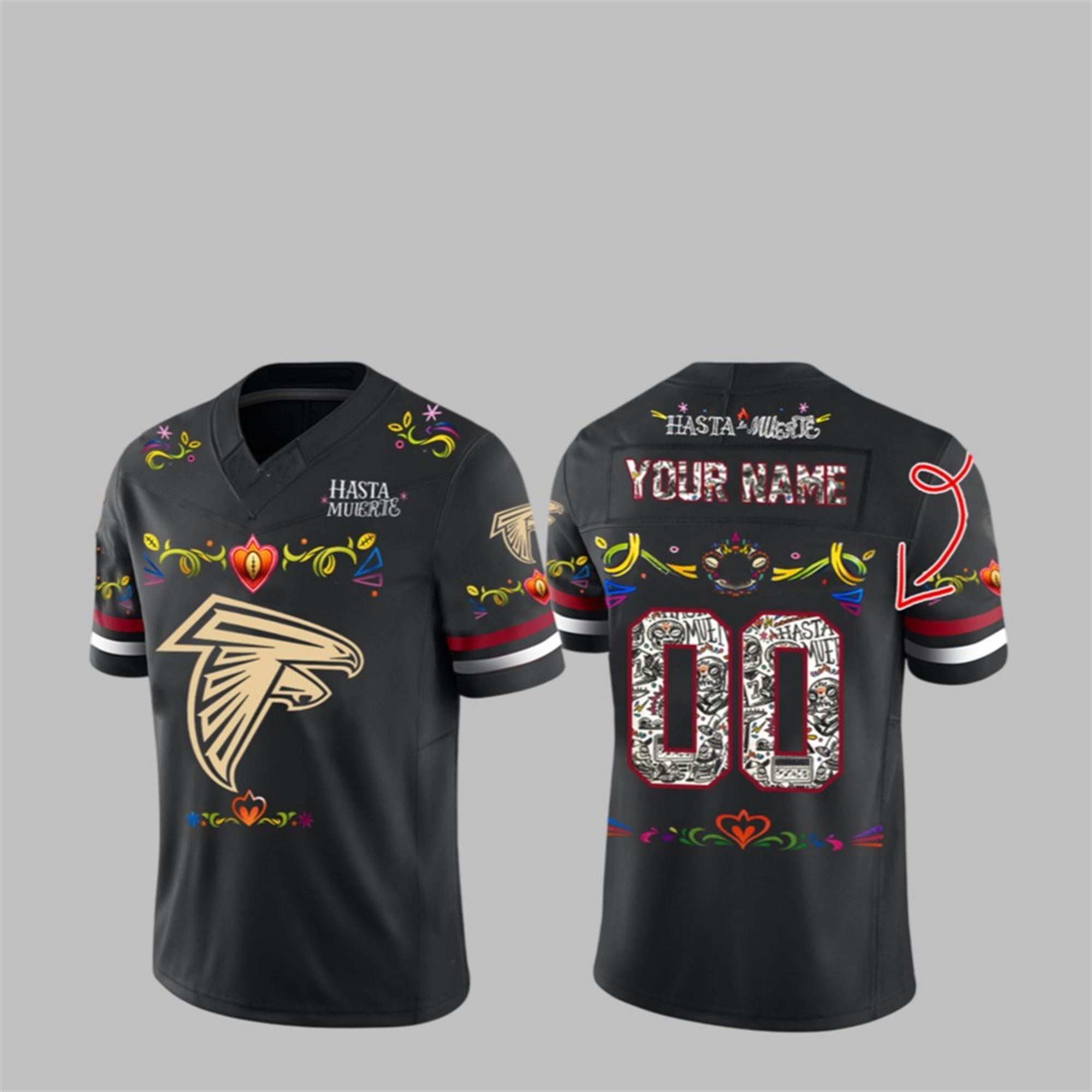 2025 Falcons Hasta la Muerte Jersey 1 1 2025 Falcons Hasta la Muerte Jersey 1 1