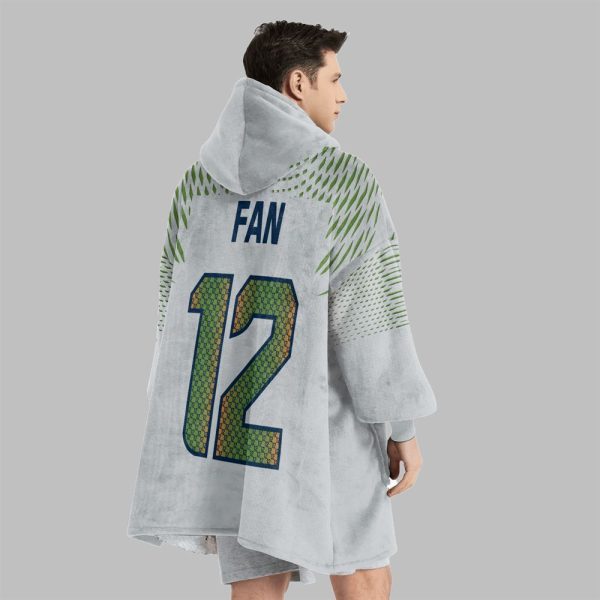 2025 Fan 12 Seattle Football Blanket Hoodie 3