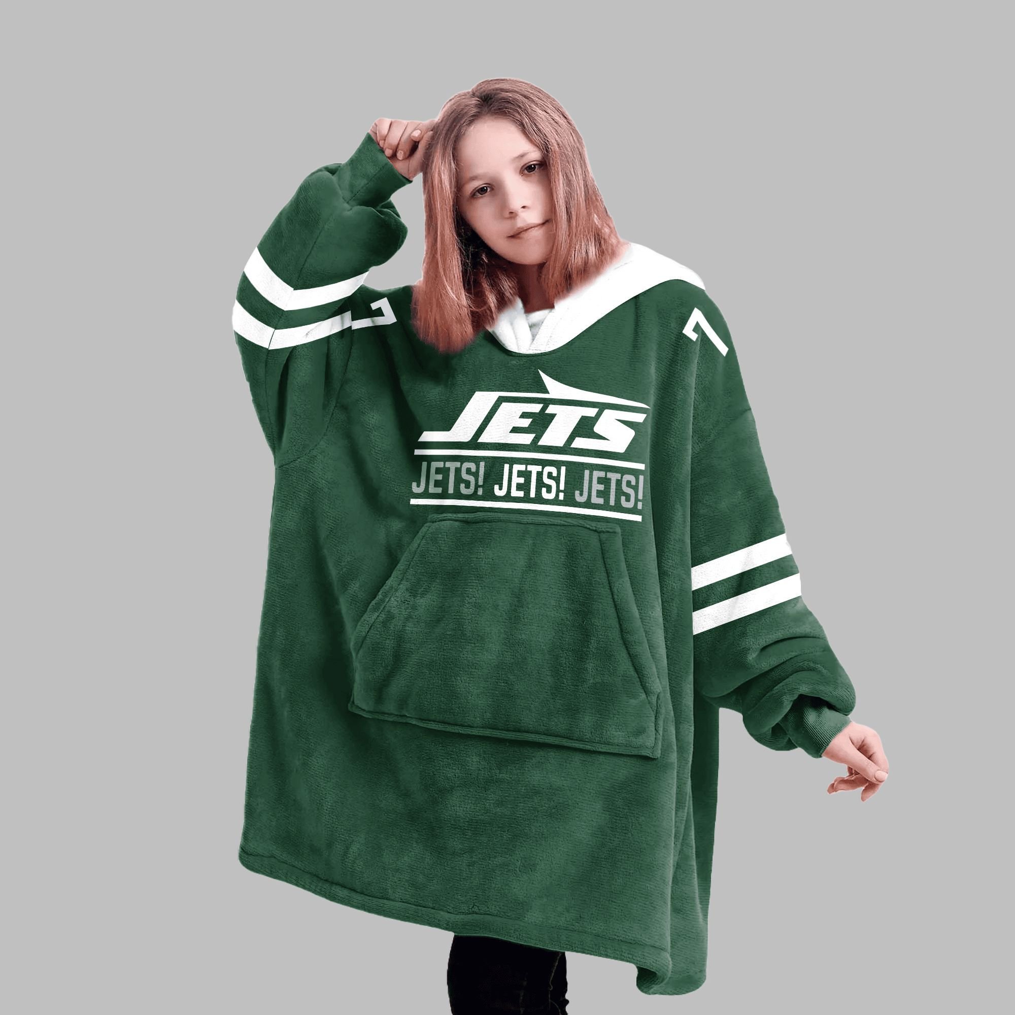 2025 Fields 7 NY Jets Blanket Hoodie 4 2025 Fields 7 NY Jets Blanket Hoodie 4