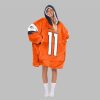 2025 Franklin 11 Broncos Football Blanket Hoodie 2