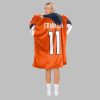 2025 Franklin 11 Broncos Football Blanket Hoodie 4