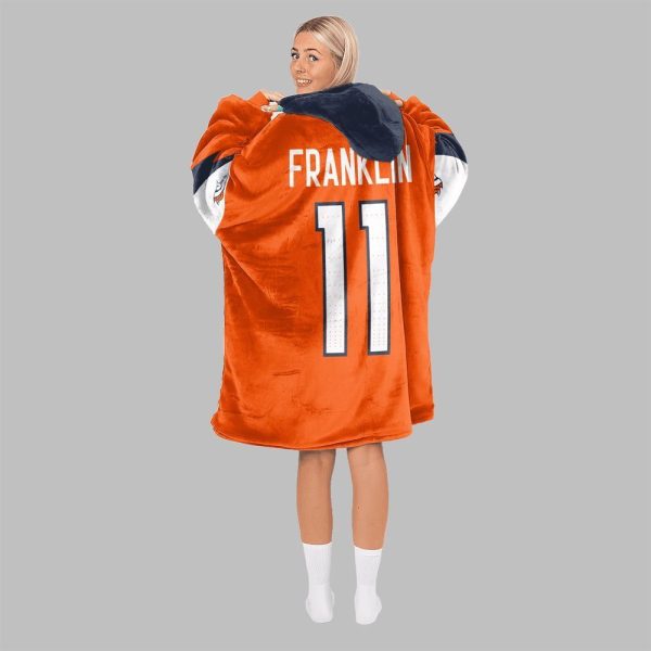 2025 Franklin 11 Broncos Football Blanket Hoodie 4
