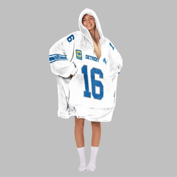 2025 G0ff 16 Captain Detroit Football Blanket Hoodie 7