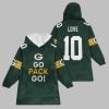 2025 GB Packers Go Pack Go Blanket Hoodie 1
