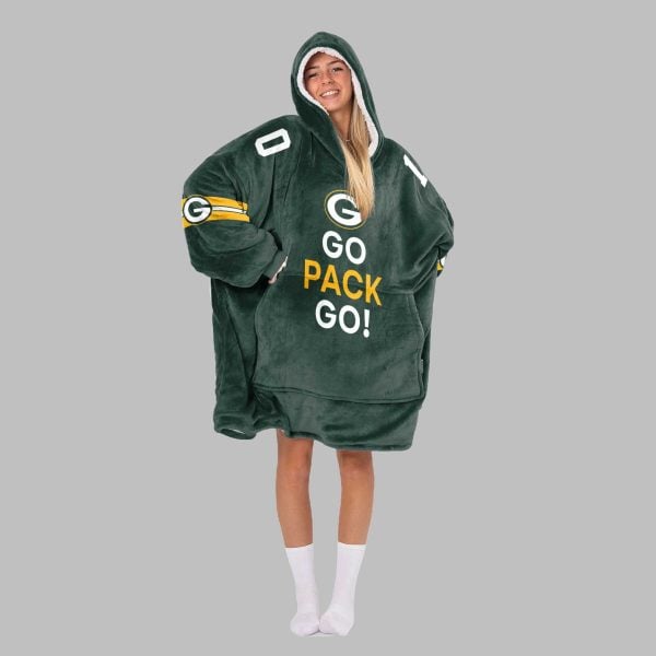 2025 GB Packers Go Pack Go Blanket Hoodie 3