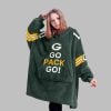 2025 GB Packers Go Pack Go Blanket Hoodie 5