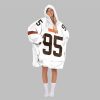 2025 Garrett 95 Browns Football Blanket Hoodie 7